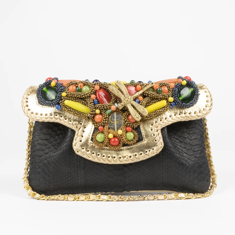 265. NWT WOMENS SHERRILL & BROTHERS MARY GENUINE PYTHON SHOULDER BAG